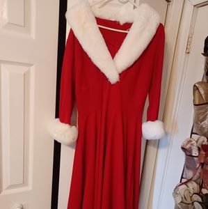British Retro 2XL Holiday dress